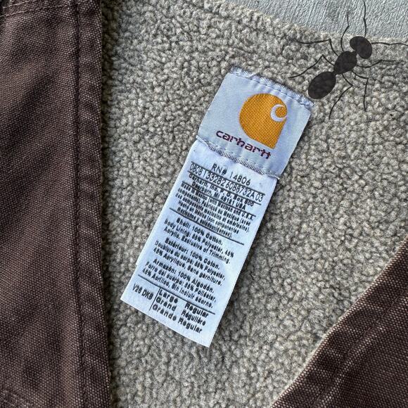 Vintage Y2K Carhartt V26 DKB brown work wear vest - Picture 2 of 3